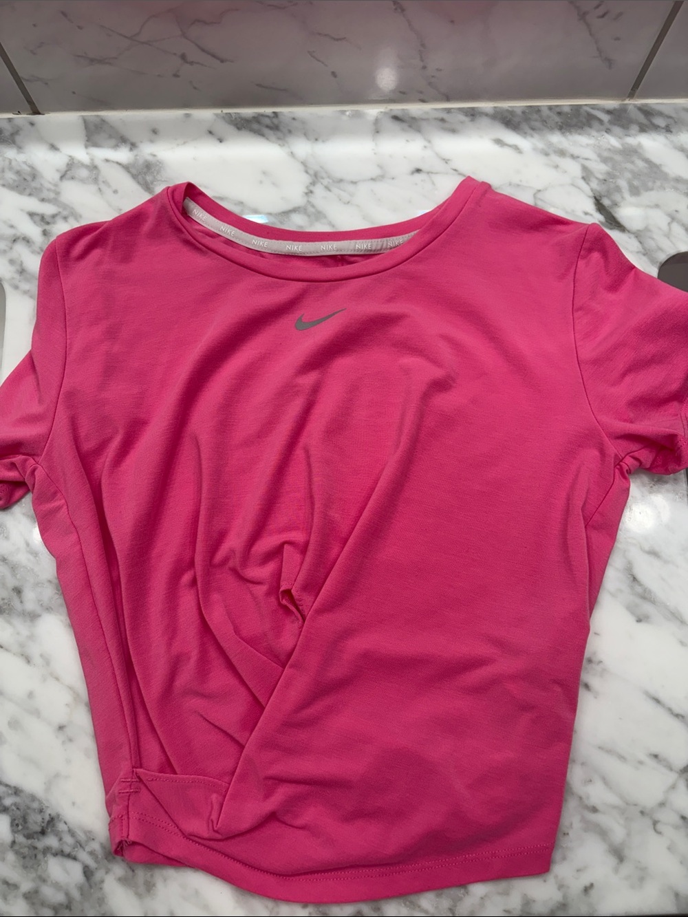 Nike Bright Pink Short Sleeve Dri-FIT Tee